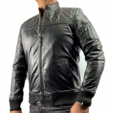 HAARLEM Men KUZE 11450 Leather Jacket Black